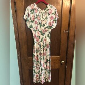 Vintage cottage core tea dress